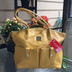 New Dooney  & Bourke Yellow Crescent Purse